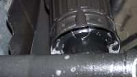 A8 Strut Leaks Air With Soap Water Test
