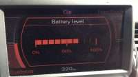 Audi A8 D3 battery charging indicator 70% after 10 miles