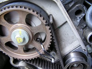 tie-wrap sprocket with marked TDC