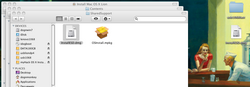 lion copy or drag installESD file to desktop