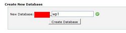 create database "wp1"