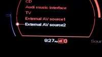 Audi TV Tuner AV Sources Selection
