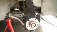 Brake Pads and Rotor Removed
