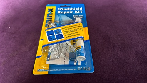 RainX windshield repair kit