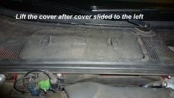 A4 B6 cabriolet battery cover