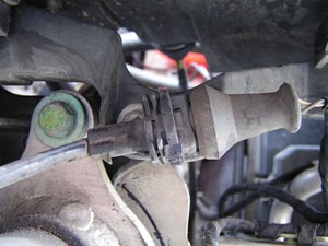 Electrical plug for bumper sensors