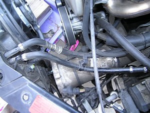 power steering hose stretched out