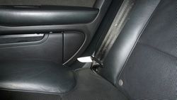 guide to front of rear seat
