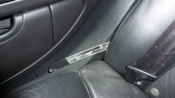 guide to front of rear seat
