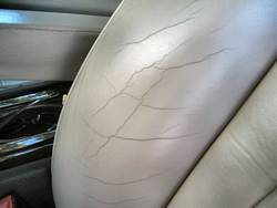 dirty cracked leather