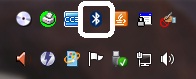 bluetooth icon in the systray