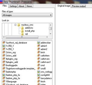 select input folder