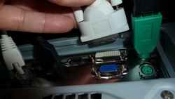 DVI white connector