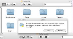 lenovo replace Extra folder with my Extra folder