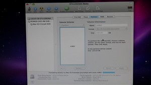 GUID partition for the original MAC OS X DVD