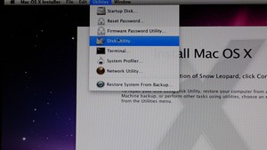 use disk utility to prepare usb drive for installation
