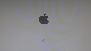 apple logo loading