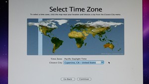 select time zone