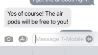 free airpods confirmation from T-Mobile