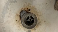 fix rusted hole with plate