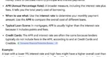 APR vs Interest