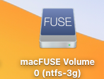 FUSE NTFS mounted