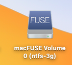 FUSE NTFS mounted