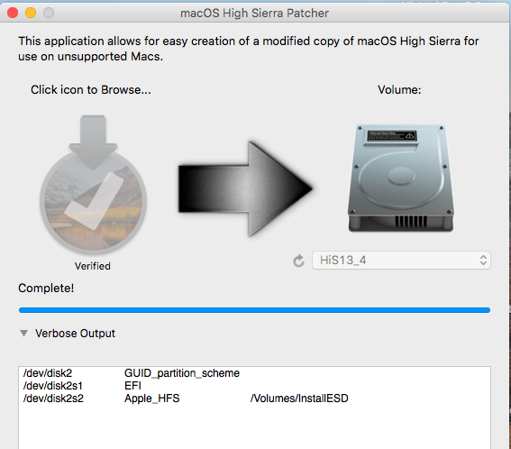 macOS High Sierra 10.3.4 Update on Haswell HD4400