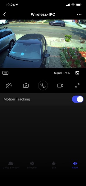 turn on motion tracking