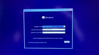 Windows 10 installer screen